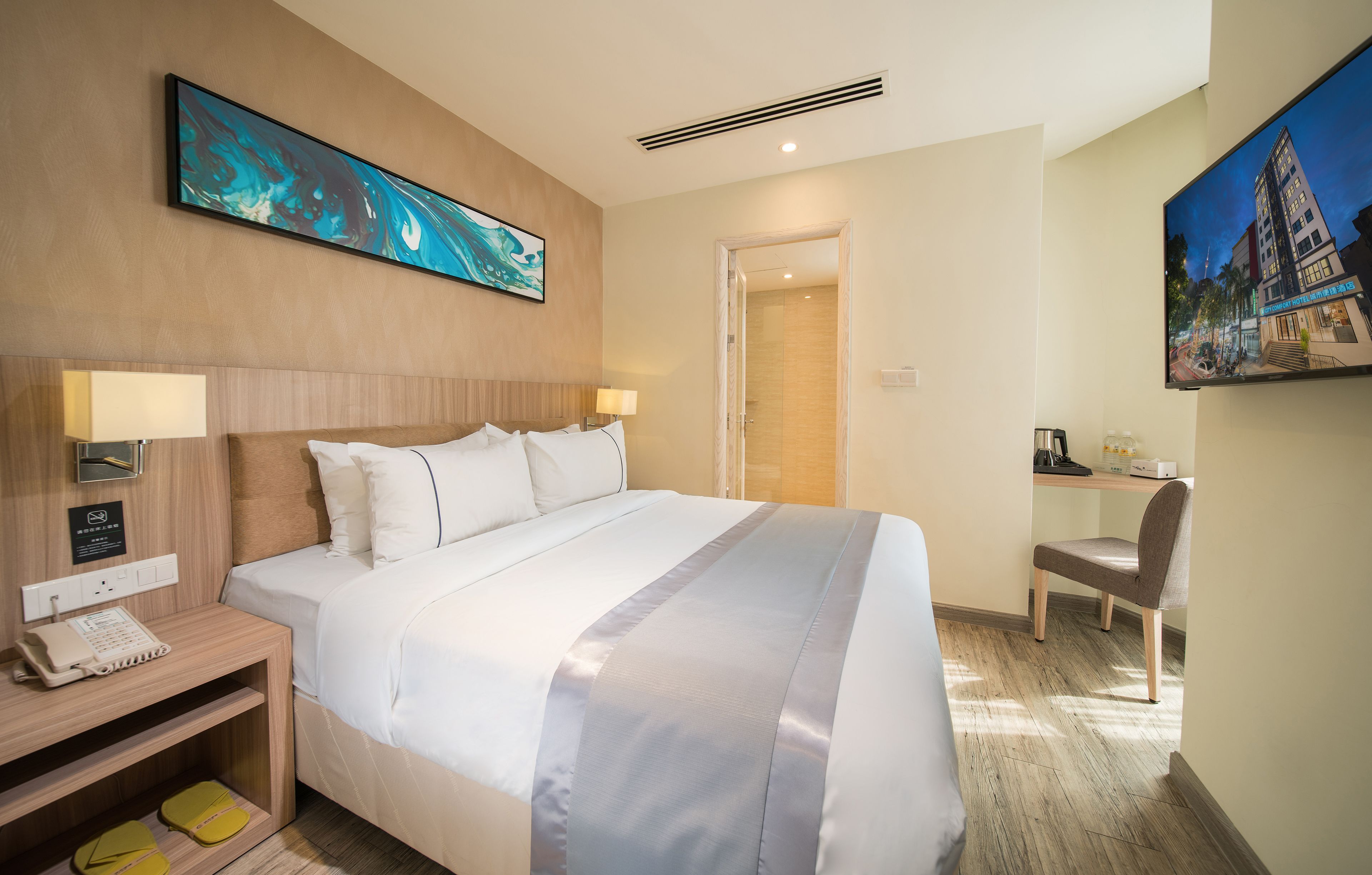 superior double room, 1 queen bed | desk, blackout curtains, soundproofing, free wifi