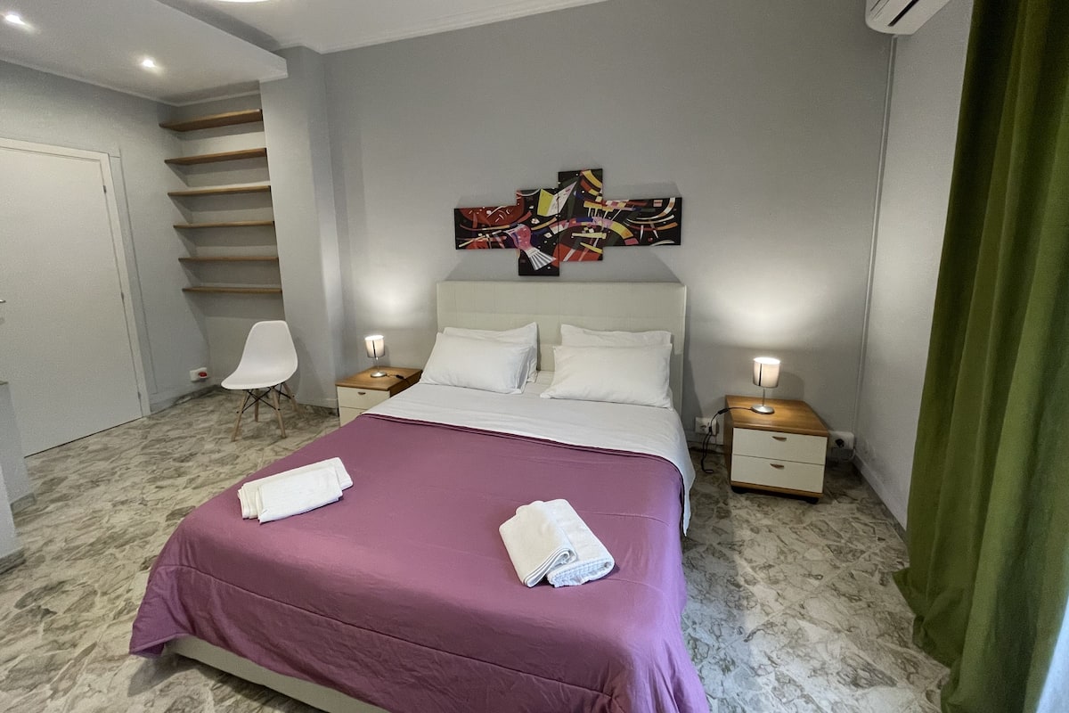 Kamar Double Panorama, pemandangan kota | Meja kerja, setrika/meja setrika, dan Wi-Fi gratis