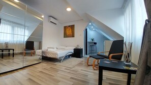 Loft Apartment | Sengetøy av topp kvalitet, individuelt dekorert og individuelt innredet