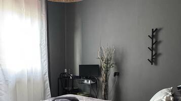 Desk, iron/ironing board, free WiFi, bed sheets