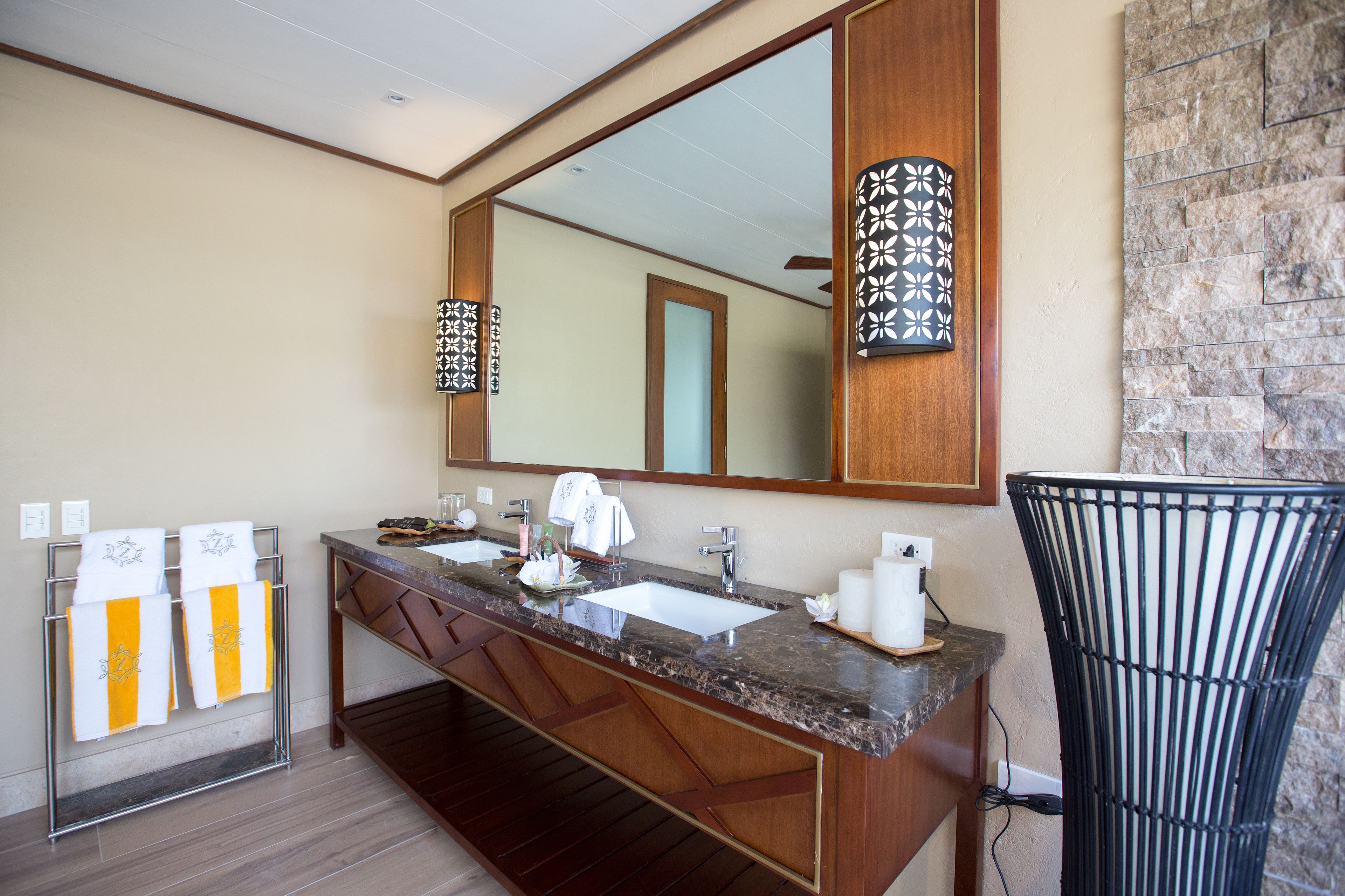 free toiletries, bathrobes, bidet, towels