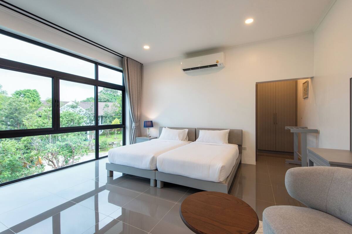 Gallery-villa | Individuelt design, individuel indretning, mørklægningsgardiner