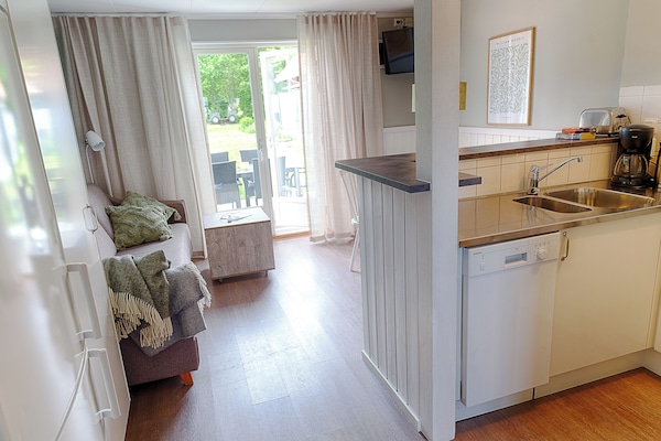 Apartamento, 2 habitaciones | Cocina privada | Frigorífico grande, microondas, horno y placa de cocina