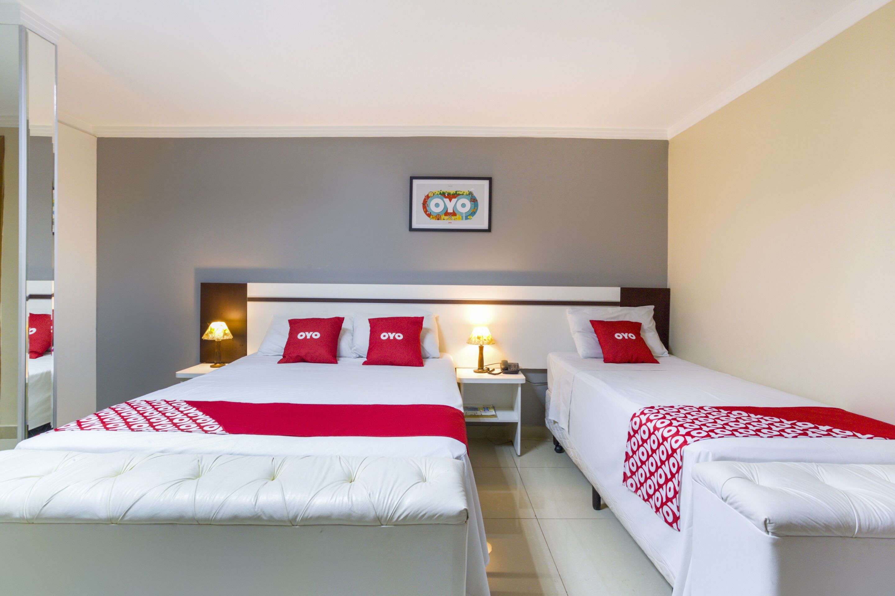 triple room, multiple beds | minibar, in-room safe, desk, blackout curtains