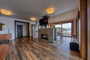 Romantic Suite, 2 Bedrooms, Lake View, Lakeside | Living area | Flat-screen TV - LADOGA OZERO hotel (Priozersk)