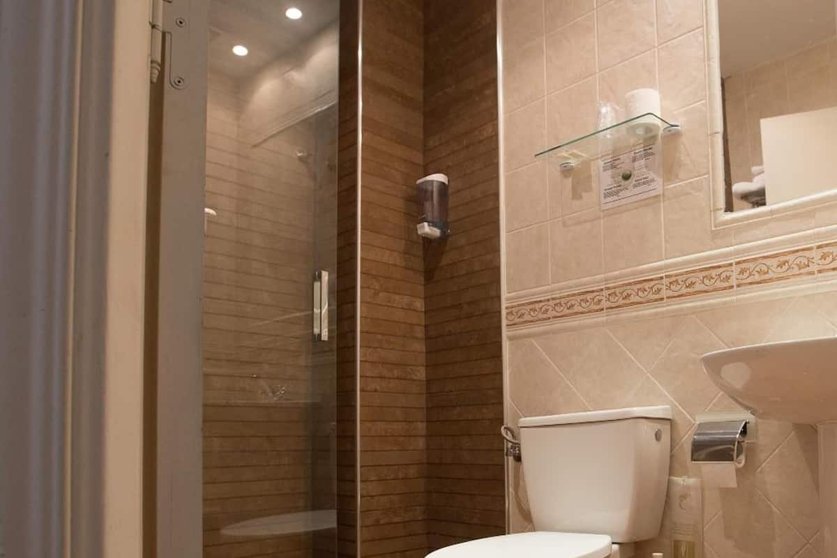 free toiletries, hair dryer, towels