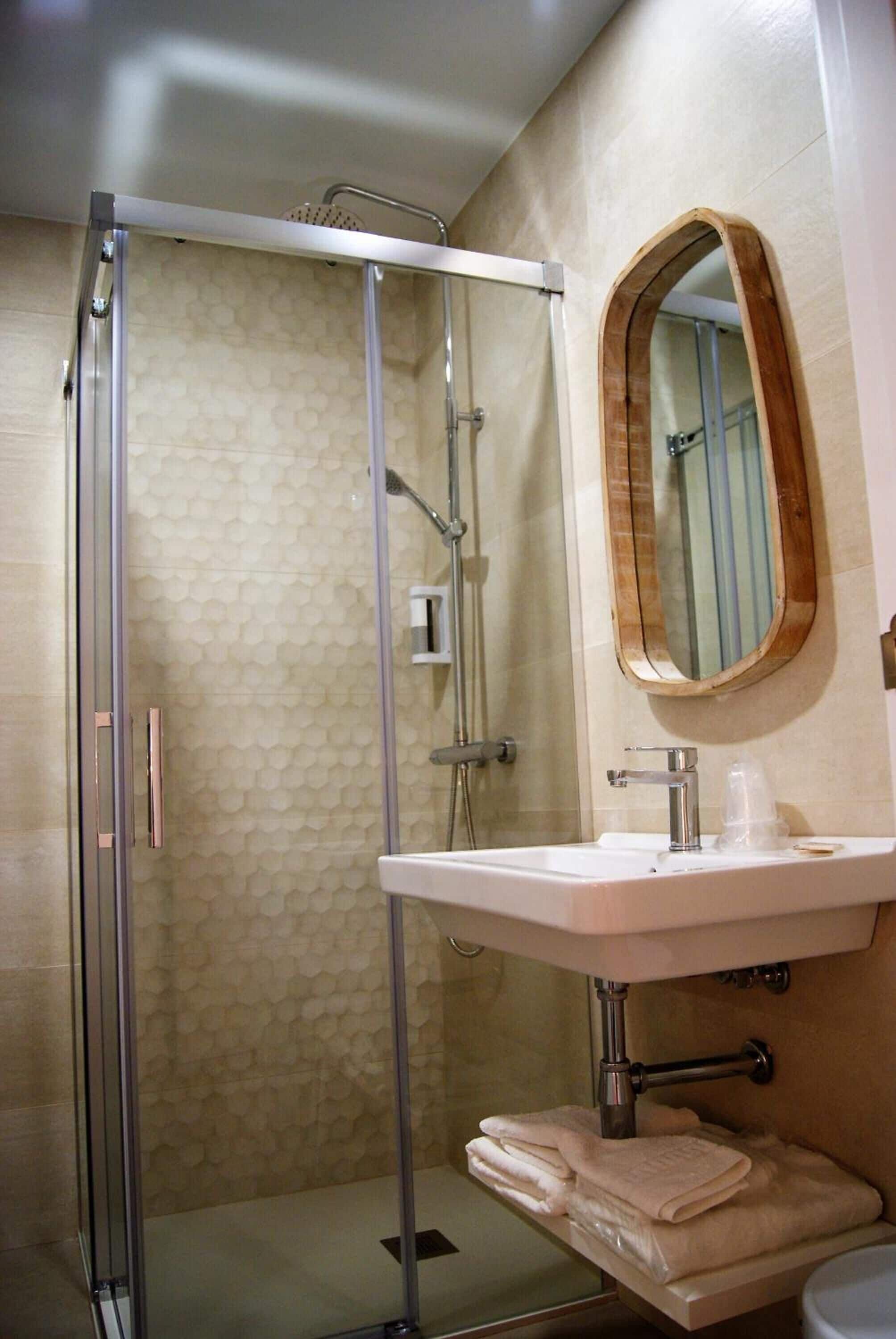 free toiletries, hair dryer, towels