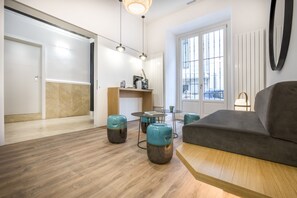 Sitteområde i lobbyen