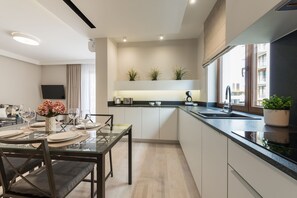 Apartment, 1 Bedroom (Cybernetyki 1) | Private kitchenette - P&O Apartments Cybernetyki (Warsaw)