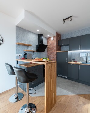 Business Apartment (C11) | Private kitchen - P&O Apartments Cybernetyki (Warsaw)