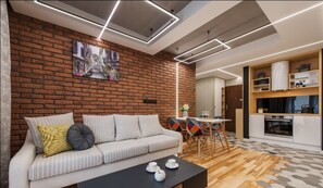 Business Apartment, 1 Bedroom | Individually decorated, individually furnished, desk, laptop workspace - P&O Apartments Cybernetyki (Warsaw)