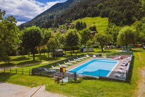 Seasonal outdoor pool, open 8 AM to 9 PM, sun loungers