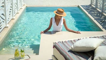 Deluxe Room, Private Pool, Sea View | Terrace/patio