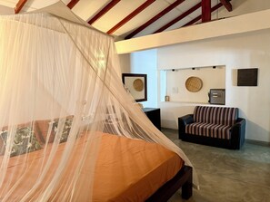 2 chambres, coffre-fort, accès au Wi-Fi (inclus), literie fournie