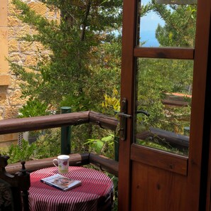 Blick vom Balkon