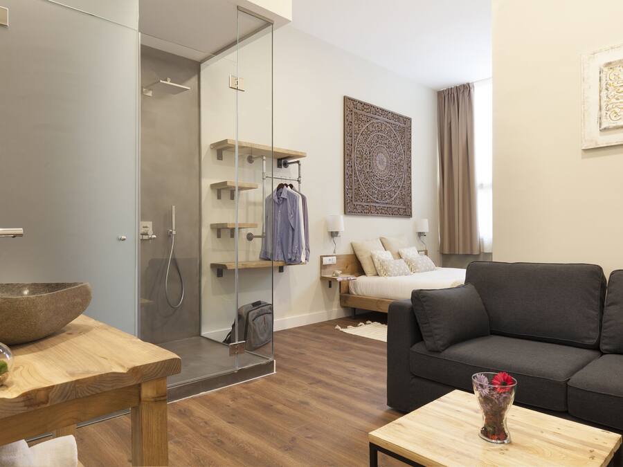 Double Room, 1 King Bed with Sofa bed | Premium bedding, down comforters, individually decorated