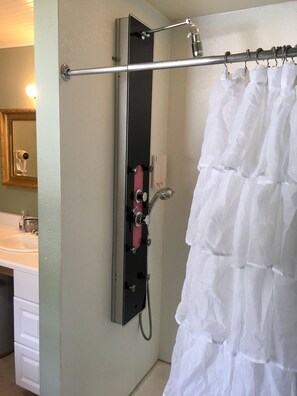 Hair dryer, towels, soap, shampoo - Gorgeous Studio home, Fenced yard, Open Yr Rnd, Dog Friendly. (Lake City)
