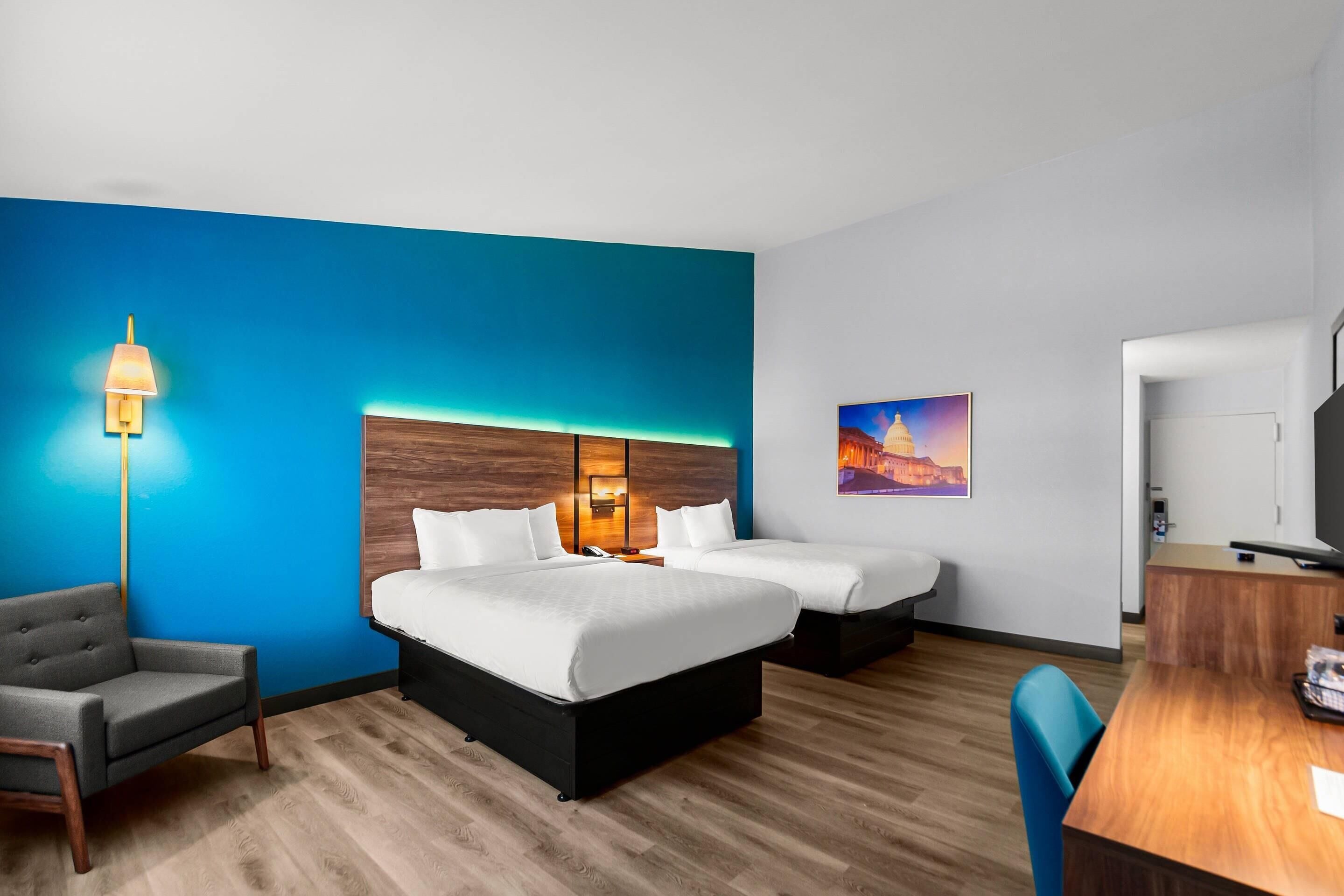 Standard 2 Doubles Non Smoking 1st Floor | Premium bedding, in-room safe, individually decorated