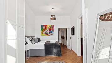 Superior appartement, 3 slaapkamers, niet-roken, keuken | Lakens van Egyptisch katoen, luxe beddengoed, donsdekens