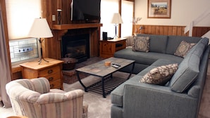 Condo, 2 Bedrooms | Living room | Fireplace, DVD player