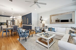 TV, DVD player, books