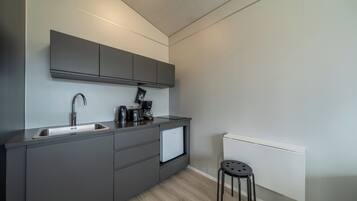 Standard Studio | Private kitchenette | Fridge, microwave, stovetop, coffee/tea maker