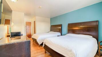Room, 2 Double Beds, Non Smoking | Desk, iron/ironing board, free WiFi, bed sheets