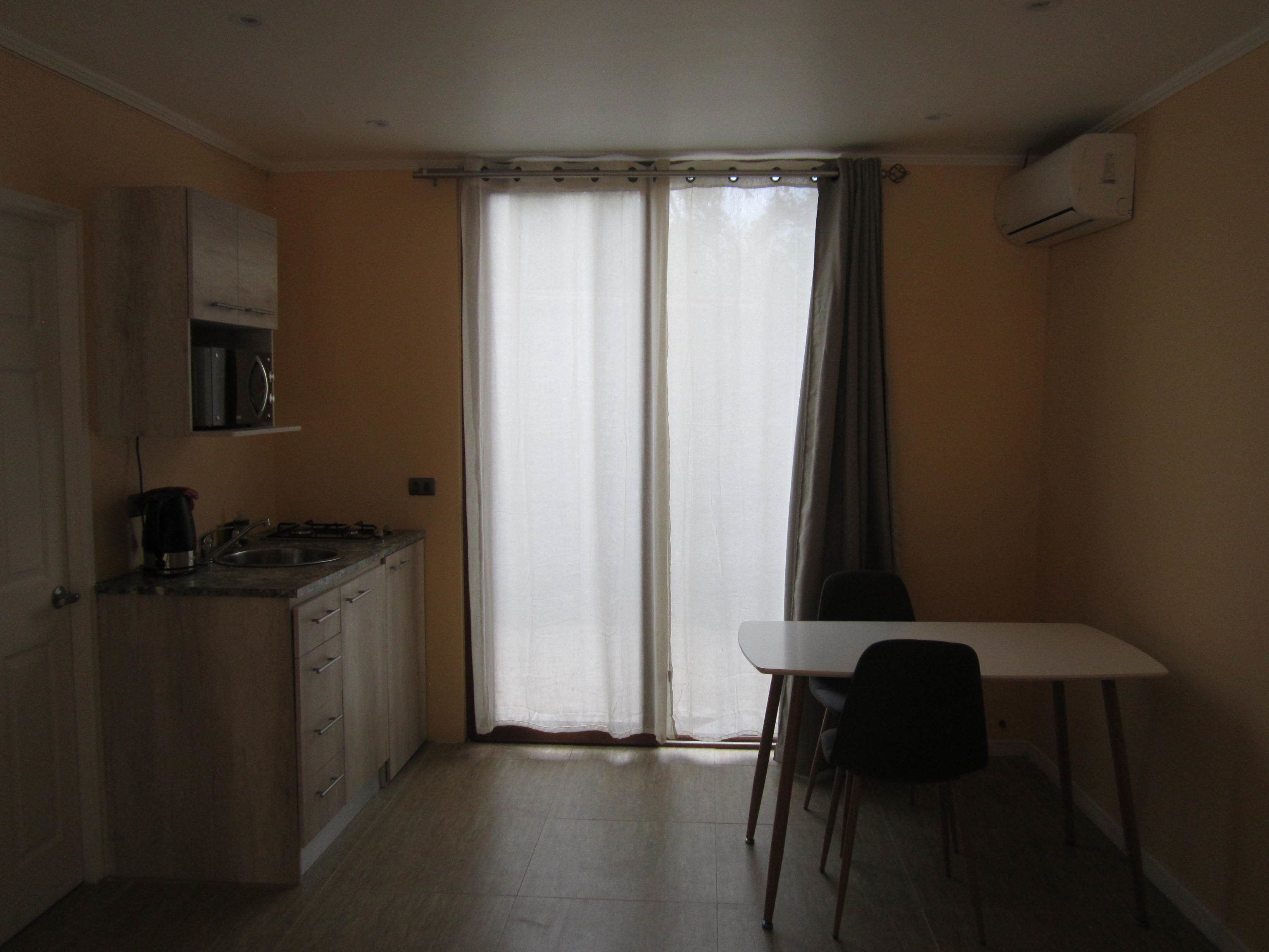 Cabaña estándar, 1 cama de matrimonio grande (Mirador) | Cocina básica privada | Frigorífico, microondas, placa de cocina y hervidor eléctrico