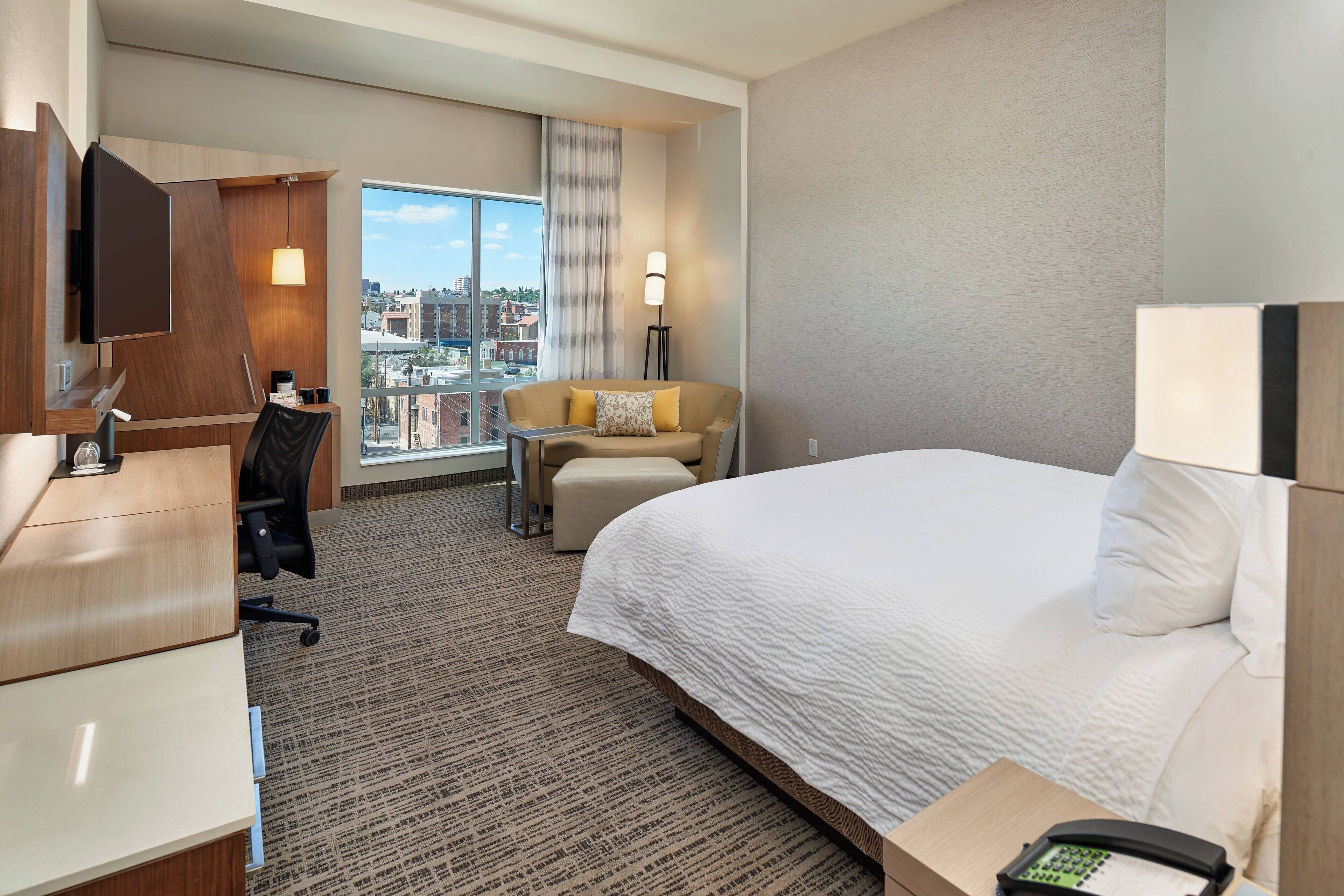 room, 1 king bed with sofa bed | desk, laptop workspace, soundproofing, iron/ironing board