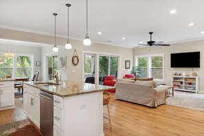 TV, DVD player, table tennis