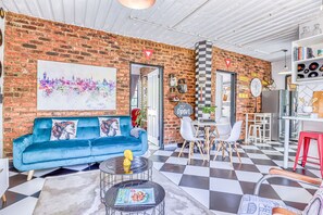 Appartement Design, 2 chambres, accessible aux personnes à mobilité réduite, vue cour intérieure | Équipements de la chambre