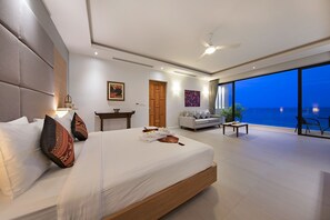 5 bedrooms, premium bedding, in-room safe, individually decorated