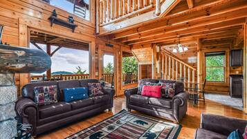 Cabin, 3 Bedrooms | Living area