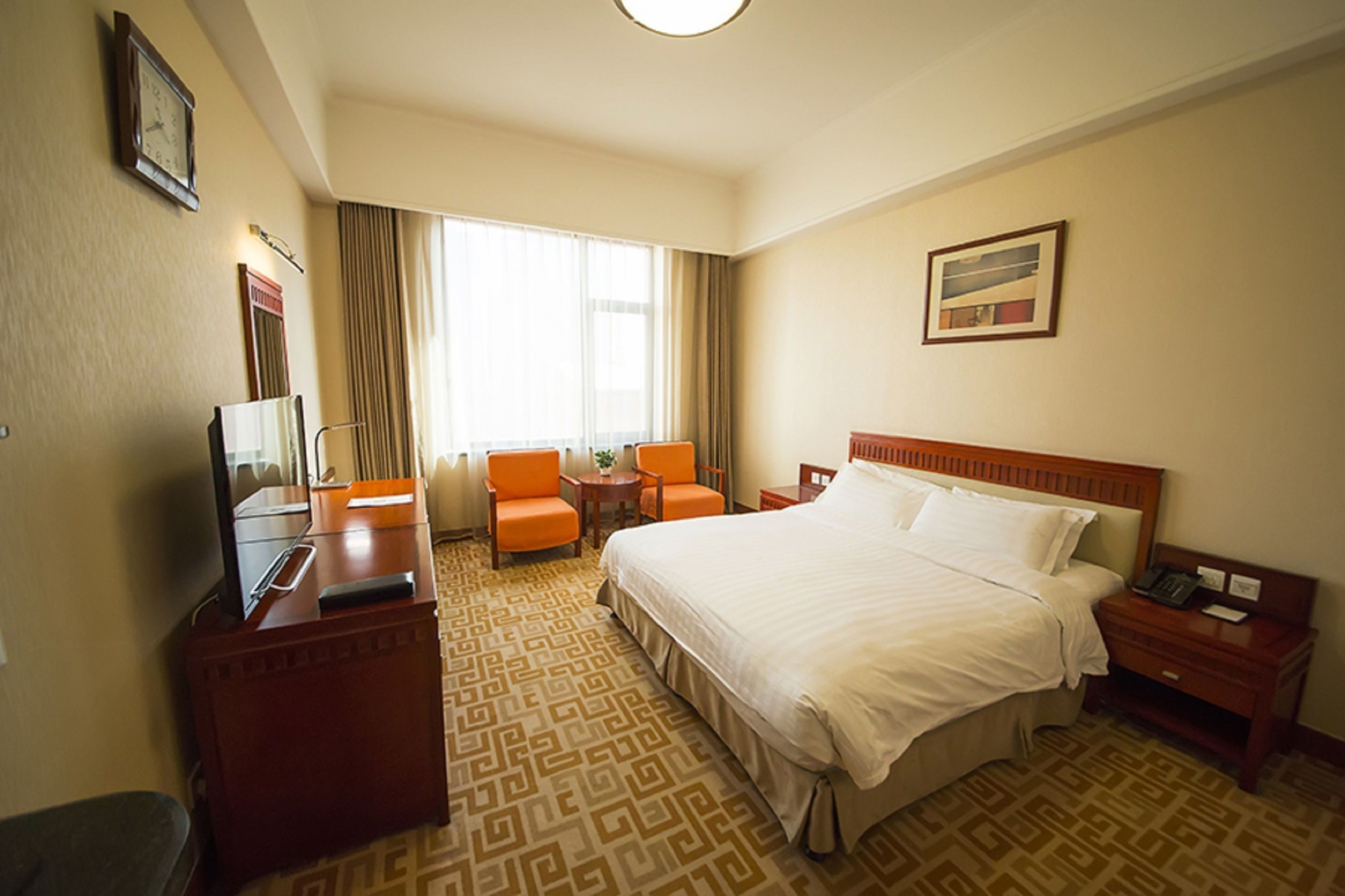 standard double room (no window in part of rooms ) | minibar, in-room safe, desk, blackout curtains