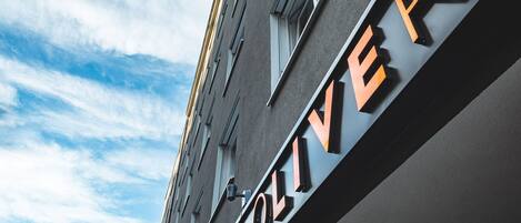 Voorkant van accommodatie