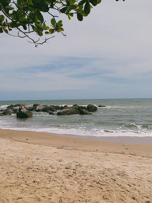 Private beach