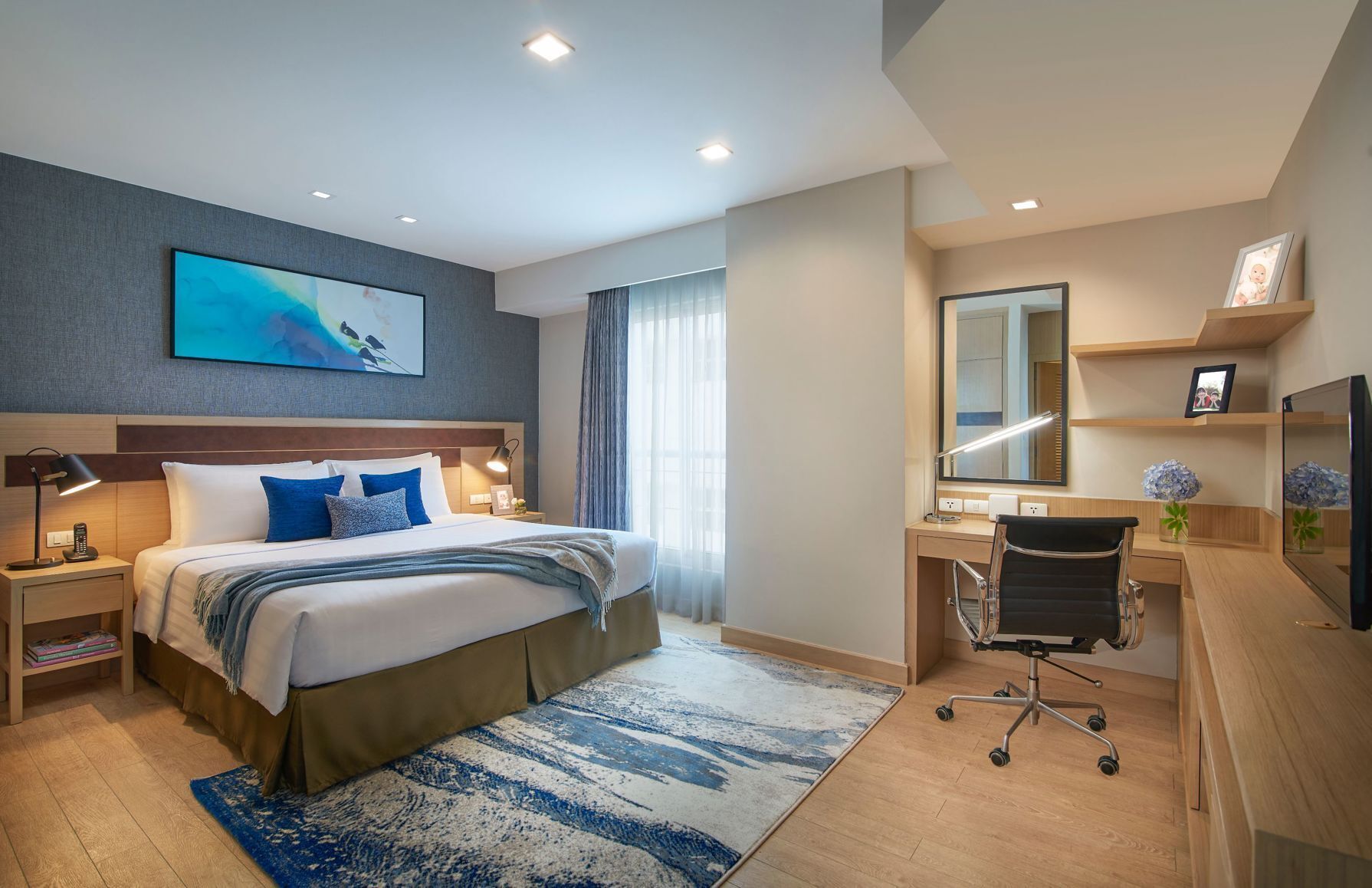 In-room safe, desk, blackout drapes, iron/ironing board