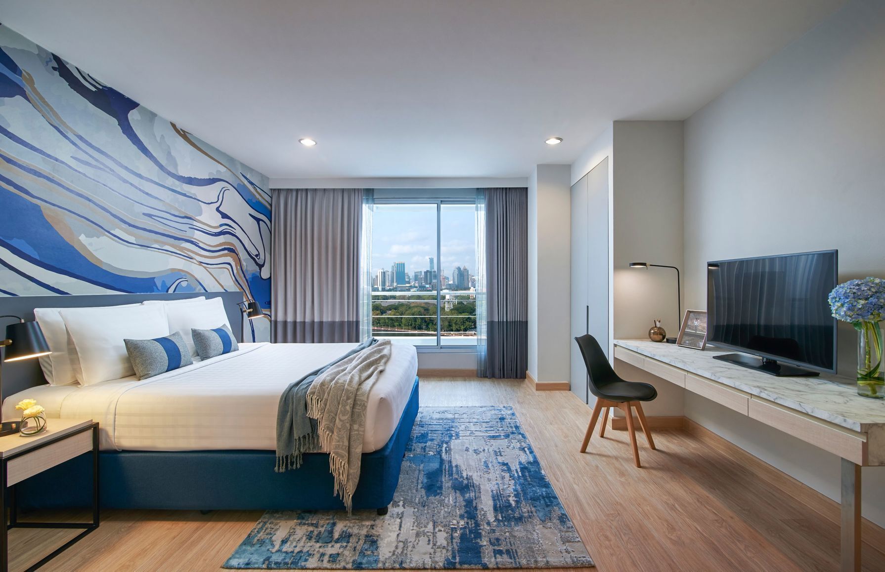 In-room safe, desk, blackout drapes, iron/ironing board