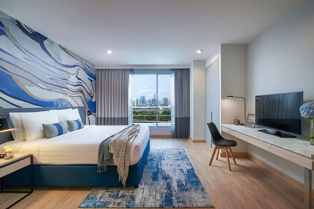 In-room safe, desk, blackout drapes, iron/ironing board