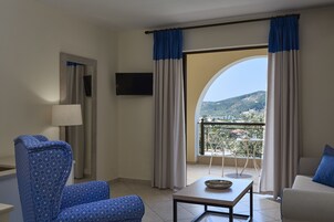 Una televisión de pantalla plana