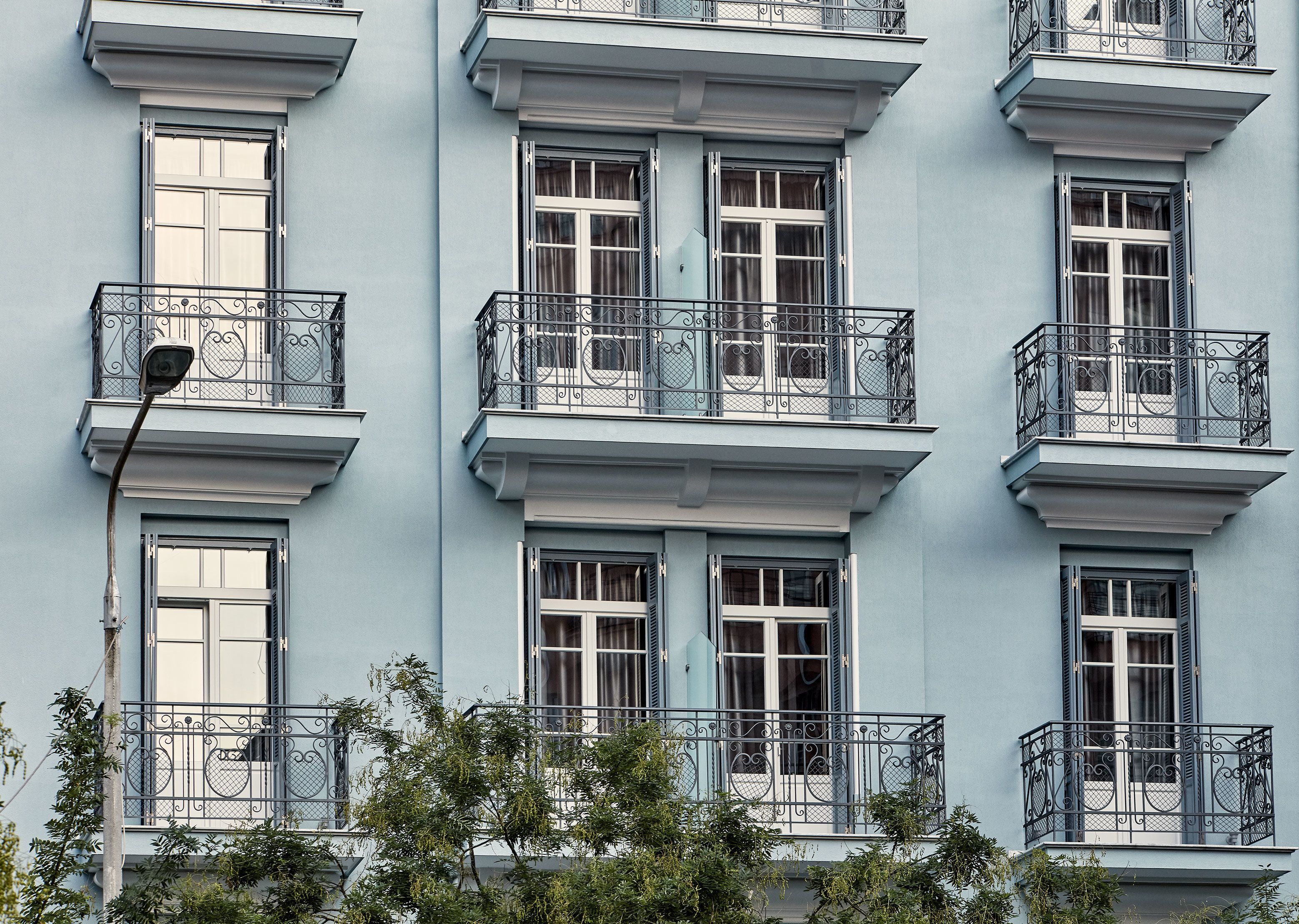 Overnatningsstedets facade