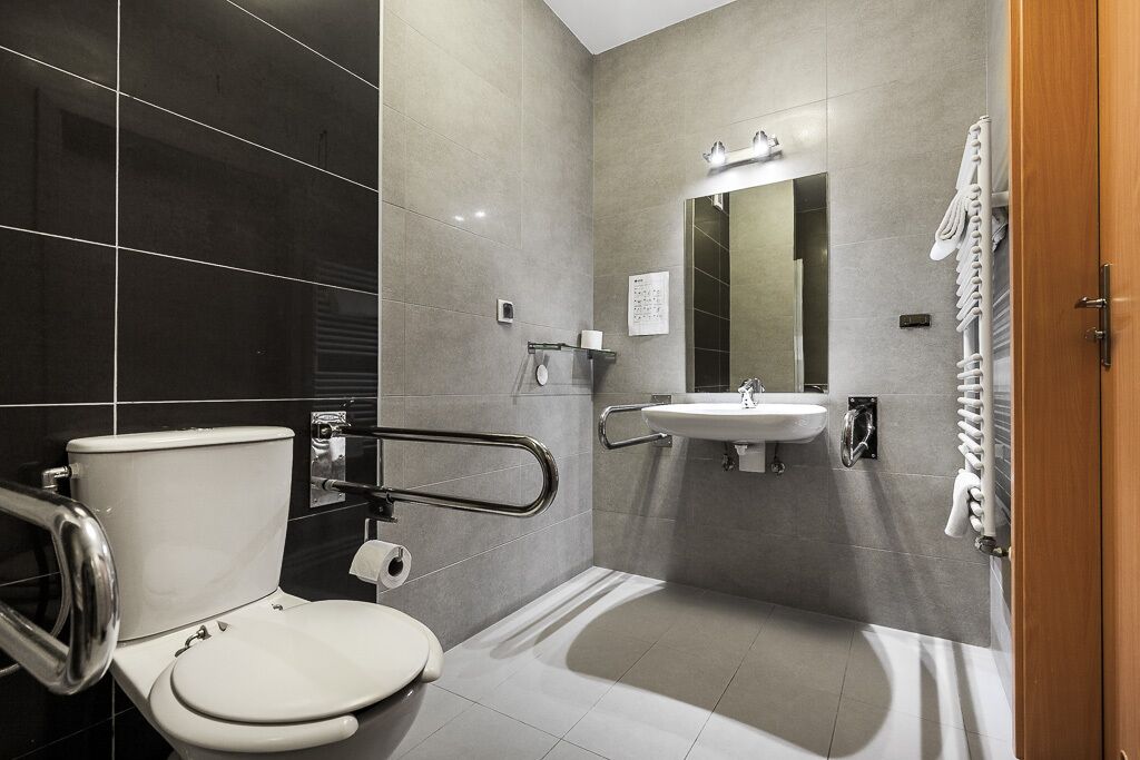 basic twin room, non smoking | bathroom | shower, free toiletries, hair dryer, towels