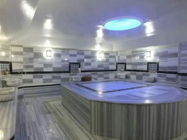Sauna, Turkish bath/hammam, massage/treatment rooms - Ases Apart Hotel (Alanya)