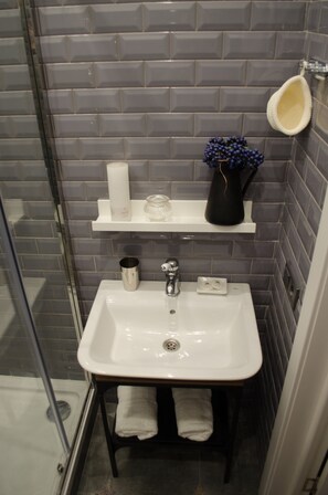 Habitación doble (Photographer) | Lavabo del cuarto de baño