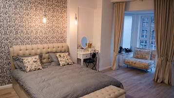 Premium bedding, minibar, soundproofing, iron/ironing board (on request)
