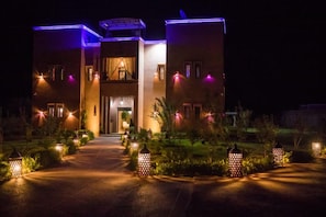 Front of property – evening/night