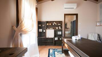 Turkish bath, body treatments, hot stone massages, facials