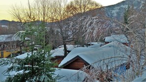 Blick von der Unterkunft