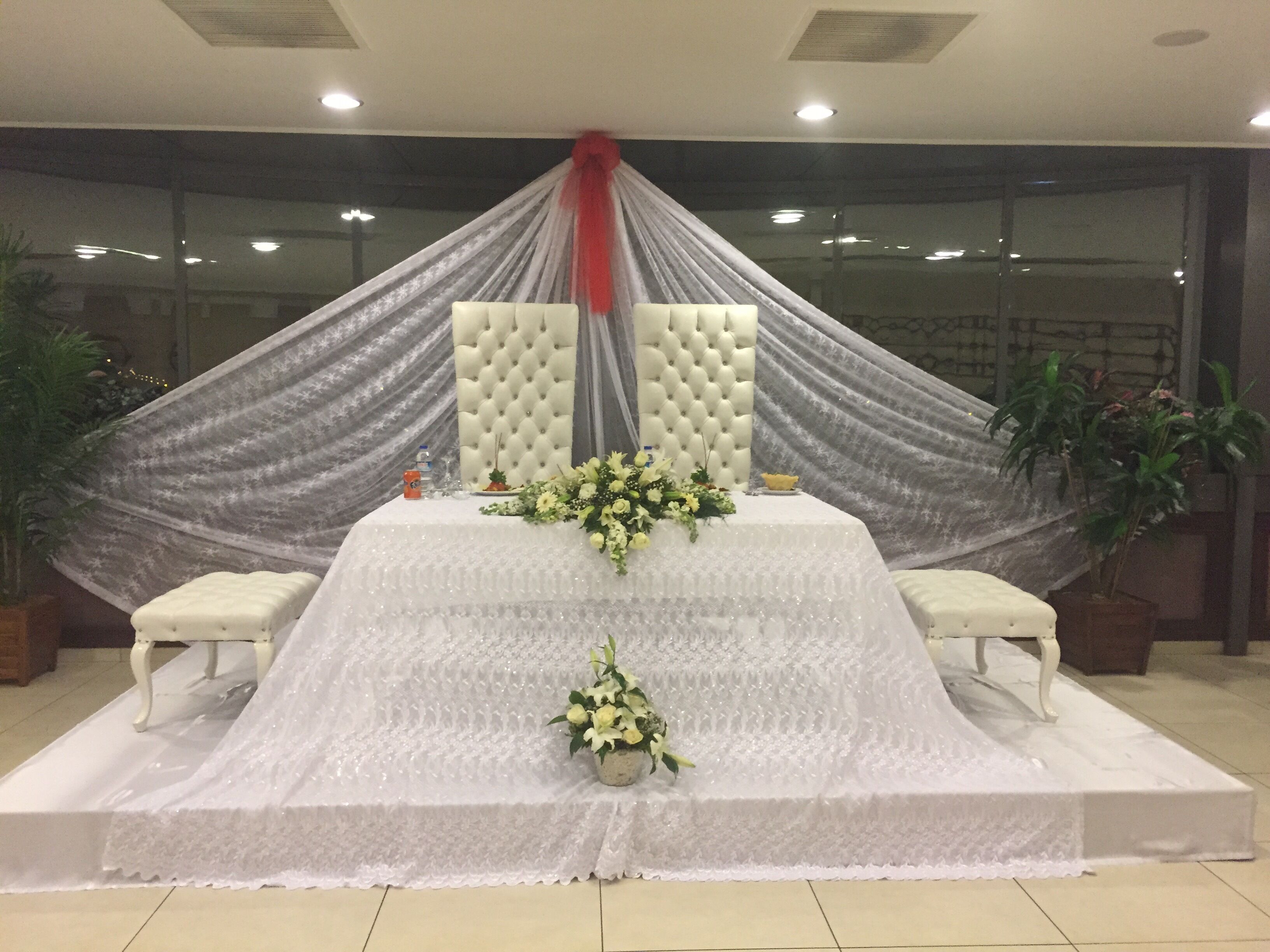 outdoor wedding area