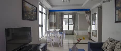 Apartemen, 2 kamar tidur, pemandangan laut | Area keluarga | TV LCD